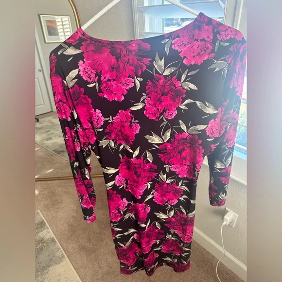 Anne Klein Pink and Black Dress - Picture 3 of 9